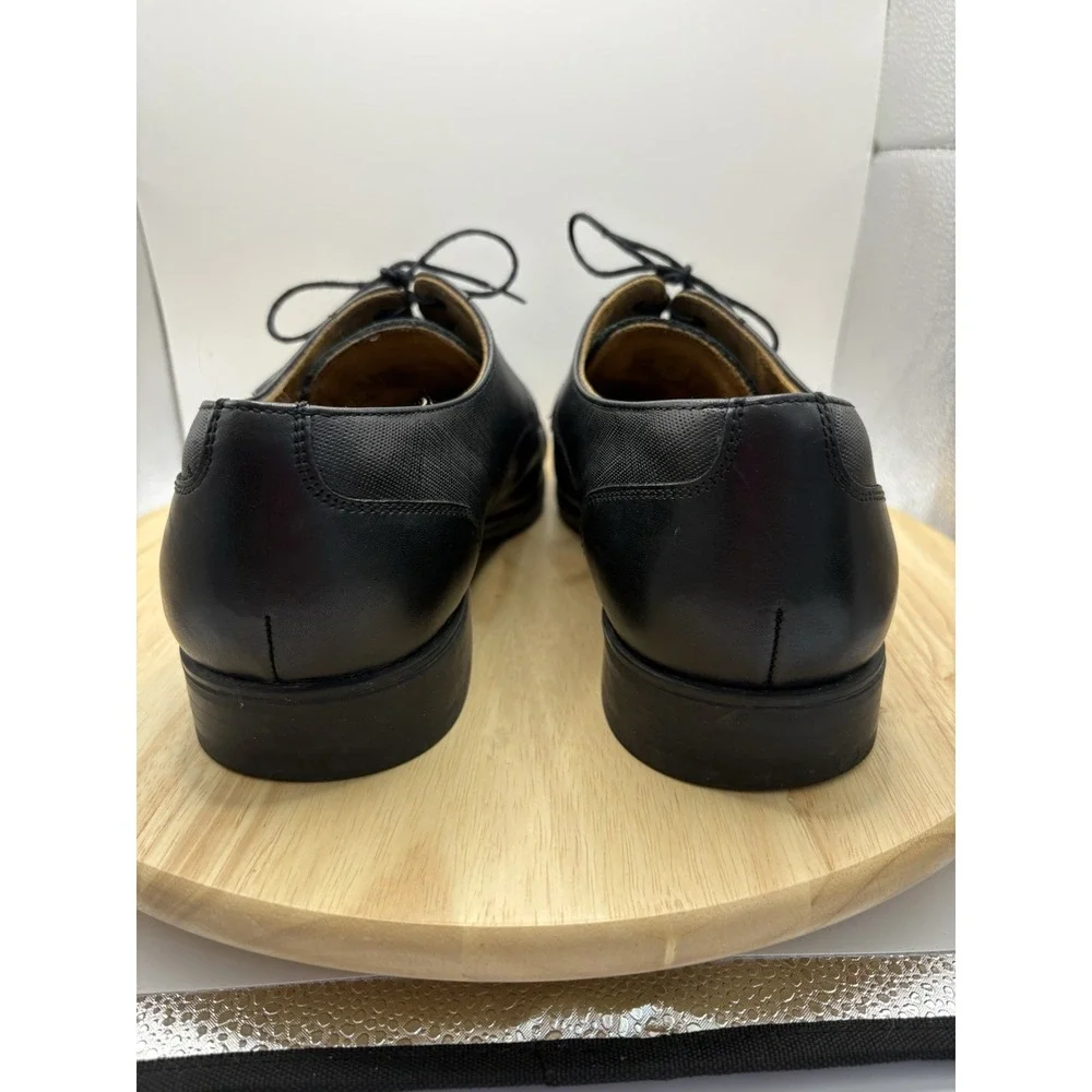 Florsheim Mens Postino Black Leather Cap Toe Oxford Dress Shoes 13 D 11924-001